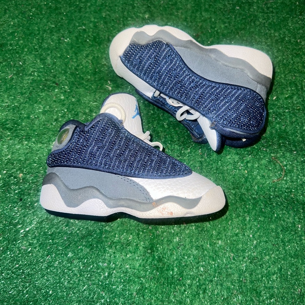 Kids Blue and White Sneakers